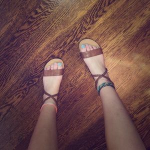 Brown sandals